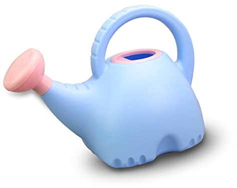 Pssopp Regadera para Niños, Hervidor de Plástico con Forma de Elefante, Capacidad de 1,5 L, Diversión de Jardinería de los Niños (Blue)