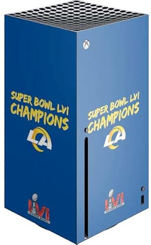 Skinit Decal Gaming Skin Compatible with Xbox Series X Console - Officially Licensed NFL Super Bowl LVI Champions Rams Design