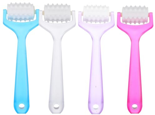 FRCOLOR Facial Roller Massager Manual Skin Care Tool for Muscle Relaxing and Face Massage 5.51 Inch Ergonomic Design Compact Size for Daily Use and
