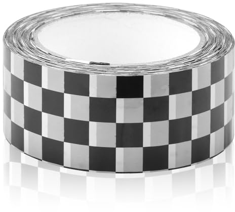 GLADFRESIT 1 Roll Road Tape Race Car Track Road Tape Checkered Flag Race Track Tape