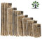 DEIN Staketenzaun - Personalisierter Gartenzaun 50-120cm Höhe | Staketenabstand 4-6cm | Holzzaun aus hochwertiger Haselnuss | Auch mit Pflock | Made in EU