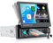 Carplay 1 DIN con Schermo a Scomparsa Motorizzato,7 Pollici Touchscreen Autoradio con Android Auto Vivavoce Bluetooth Mirror Link FM Radio SWC,supporto USB/AUX/Tipo C Telecamera Posteriore