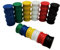 HMH-Shop 60 Bunte Magnete für Magnettafel/Whiteboard Starke Haftmagnete Magneten Magnet für Pinnwand Kühlschrankmagnete bunt schwarz Set Sortiment Notizenhalter Kronkorken Bierdeckel Sammlung