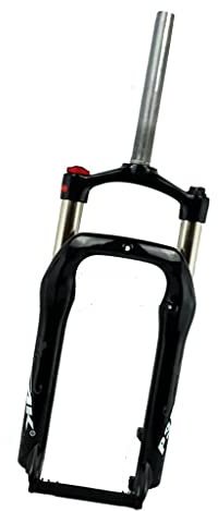 LHHL MTB Fahrrad Federgabeln 20x4.0 Zoll Fette Gabeln 100mm Federweg Ölfeder Federgabel Manueller Lockout 1-1/8 Straight Tube Scheibenbremse QR 9MM MTB/ATV E-Bike (Color : Black, Size : 20x4.0)