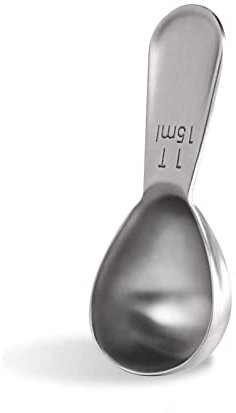 U-Taste Juego de Tazas y Cucharas Medidoras en Acero Inoxidable 18/8 (Cucharada de 15ml)