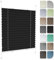 Jalousien Fenster Raffrollo, Fenster Plissee 76 x 165 cm, Plissee Ohne Bohren Nach Maß, Premium Plissee Faltrollo Faltstores, Thermo Plissee Ohne Bohren, für Fenster & Tür, Schwarz