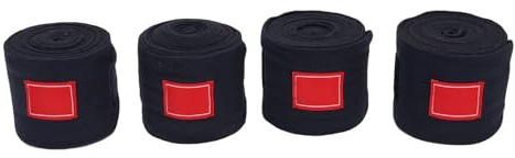 Sorandy 4 Pezzi Fasce per Gamba per Cavallo Fasce per Gamba per Cavallo Fasce per Equestre Morbido Pile Protettivo 9,8FT Regolabile per Allenamento Competizione Equitazione Stabile con (Blu Scuro)