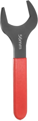 QUARKZMAN 56mm Llave Universal de Boca Fija Simple, 15 Grados Ángulo Llave Métrica Plana U Cabeza Mango Rojo Acero Carbono para Reparación Automotriz Muebles Ensamblaje Construcción Hogar