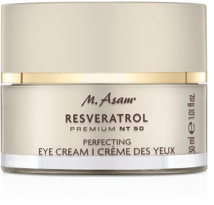 M. Asam Resveratrol Premium NT50 Perfecting Eye Cream (30ml) – Anti Aging Augencreme mit Resveratrol & Hyaluron glättet Augenfältchen, Straffende Augenpflege
