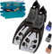 Khroom Flossen Erwachsene Gr. 36-47 - Hochwertig, Made in Italy, Schwimmflossen zum Schnorcheln & Tauchen, Unisex verstellbare Schnorchelflossen / Taucherflossen Damen & Herren (Schwarz,42-47)