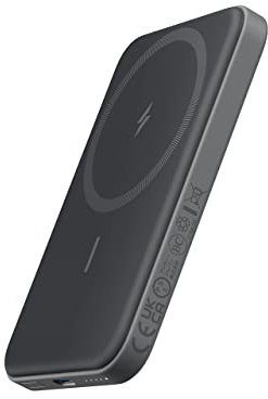 Anker 621 Magnetic Power Bank (MagGo), Magnetico da 5000 mAh con Cavo USB-C, Compatibile Solo con iPhone 16/16 Pro/16 Pro Max, 15/15 Pro/15 Pro Max