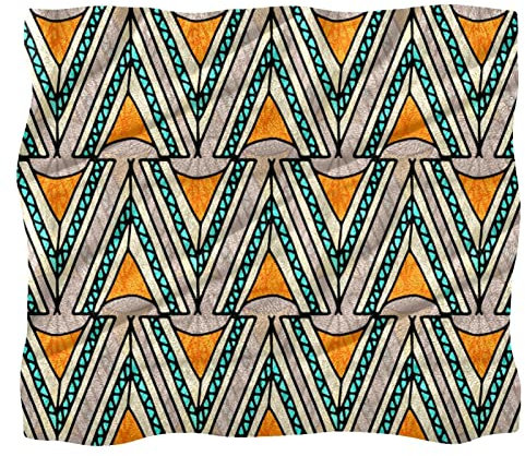 Fleece-Überwurfdecke für Couch, Sofa oder Bett, gemütliche, weiche Decken, Boho-Tipi-Muster