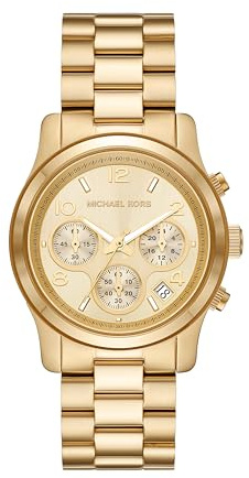 Michael Kors Runway Chronograph Gold-Tone Stainless Steel Women's Watch (Model: MK7323)