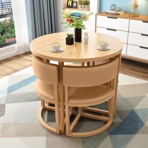 Büro-Empfangstisch, kleiner Platz, Esstisch-Set for 4 runde Konferenzraumtische, 80 cm, Abendessen, Frühstück, Essecke, Apartment, Arbeitszimmer, Balkon, Küche, Kaffee, Sofa, Sitz, Büro-Lounge ( Color