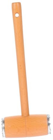 Mikinona Heavy Duty Steak Hammer Dual-Sided Meat Tenderizer Wooden Mallet Tool for Chicken and Steak Flattening