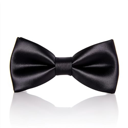 Chilliyin Adjustable Bowtie,Men's Black Bow Tie Men Classic Tuxedo Wedding Bowtie Pre-Tied Bow Tie for Men