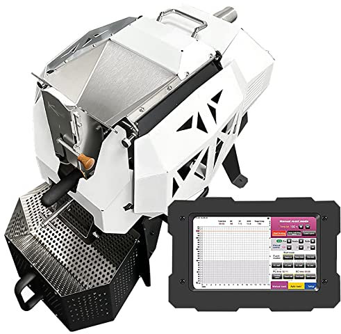 JMOZHCD Automatic Coffee Bean Roaster Commercial Coffee Roaster Machine 400g/600g, Hot Air Coffee Bean Roasting Machine with Temperature
