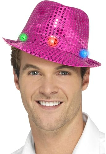 Light Up Sequin Trilby Hat