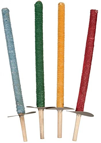 tib 11314 Lot de 4 torches en toile cirée Multicolore Taille unique