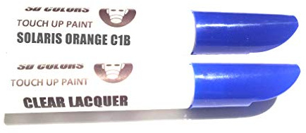 SD COLORS 12 ml Vernice Ritocco con Pennello e Vernice Trasparente - Solaris Orange (C1B) - Compatibile con BMW - Riparazione di Graffi, Scheggiature e Verniciatura