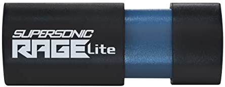 Patriot Supersonic Rage Lite 128 GB USB 3.2 Gen 1 Hochleistungs-USB-Stick bis zu 120 MB/s Lesegeschwindigkeit - PEF128GRLB32U