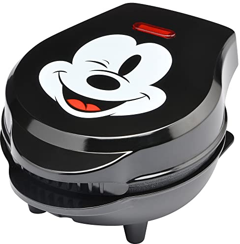Disney Mickey Mouse 4 Mini Waffle Maker by Select Brands, Nonstick