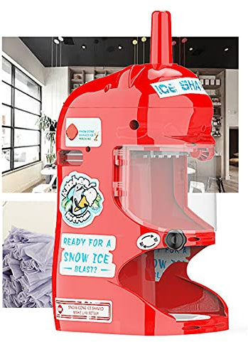 WJYLM Tritaghiaccio, rompighiaccio Elettrico tritaghiaccio, per Fare Coni di Neve, frullare Granite, Cocktail, Frappe, tè Freddo e caffè ECC, 65 kg/Ora per Uso Domestico e Commerciale