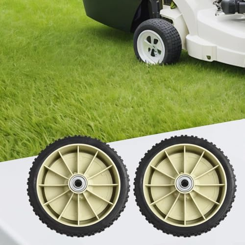 Advokingtap 2 ruote di ricambio per tosaerba anteriore, adatte per tosaerba a spinta con dimensioni delle ruote di 20,3 cm, facili da installare e funzionare efficacemente