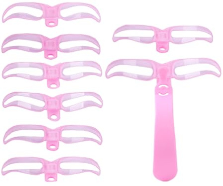 Vitsrisea Sagome Sopracciglia Per Forma | Set Modellatore Sopracciglia con 8 Stili - Modellazione Riutilizzabile Lavabile Per Trucco Quotidiano Festa Serata