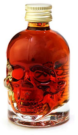 Spiced Rum | Miniature Gift | Skull Shaped Glass Bottle | 50ml | 40%
