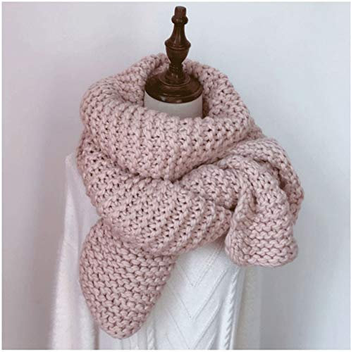 TQVLNMCR Schal Dicker Wollschal Damen Herbst Und Winter Dicker Warmer Pulloverschal Männer Und Frauen Langer Schal Strickschal