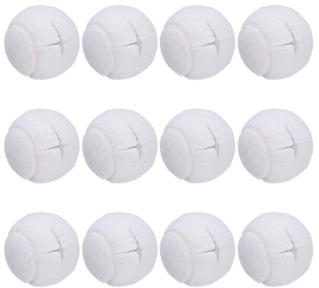 QUARKZMAN 12 stycken förskurna walkers tennisbollar, universella förskurna glidbollar walkers tillbehör glidhjälpmedel för möbelben och skydd, vita