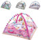 Kikkaboo, arco di gioco, coperta per gattonare 2 in 1, 18 palline da gioco, colori:rosa