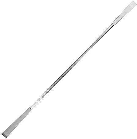 SOLUSTRE Espátula de Laboratorio Diseño Resistente y Duradero Doble Punta de Acero Inoxidable para Manejo de Polvos 20 Cm Adecuado para Uso en Laboratorio y Cocina