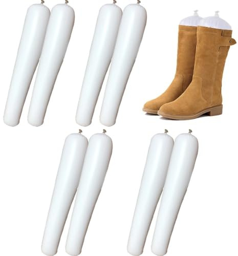 Inflatable Boot Shapers 4 Pairs Boot Stays Pvc Boot Stretcher Shapers Portable Shoes Shapers Long Boots Boot Keeper Tall Boots Shoe Trees