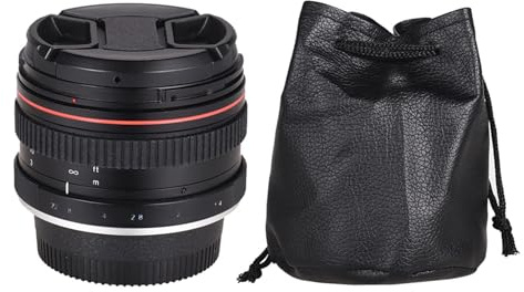 Domary 50 Mm F1.4-objektiv, USM Standard Prime-kameraobjektiv med Flerskiktsbeläggning 7 i 6 Grupper, Bokeh-objektiv med Lågt Ljus för DSLR-kameror