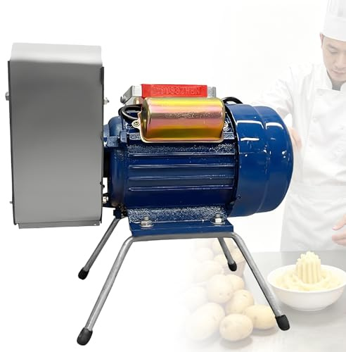 Kommersiell Elektrisk Potatispress, 750W, 20-30KG/H Hög Effektivitet. Perfekt för Att Bearbeta Vitlök, Tomater och Färska Grönsaker för Hem och Restaurangverksamhet