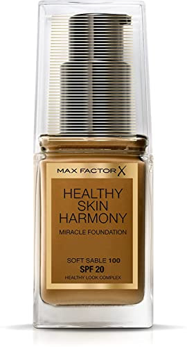 2 x Max Factor Healthy Skin Harmony Miracle Foundation - 100 Soft Sable