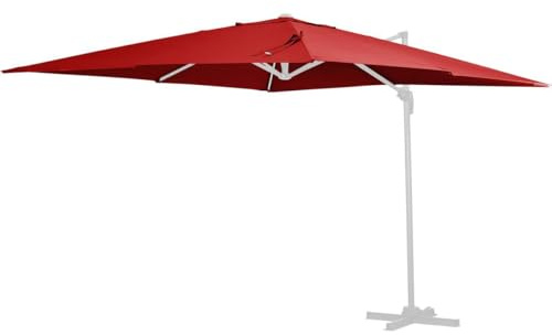 Habitat et Jardin Toile Parasol déporté Sun 3 - 3 x 3 m - Rouge