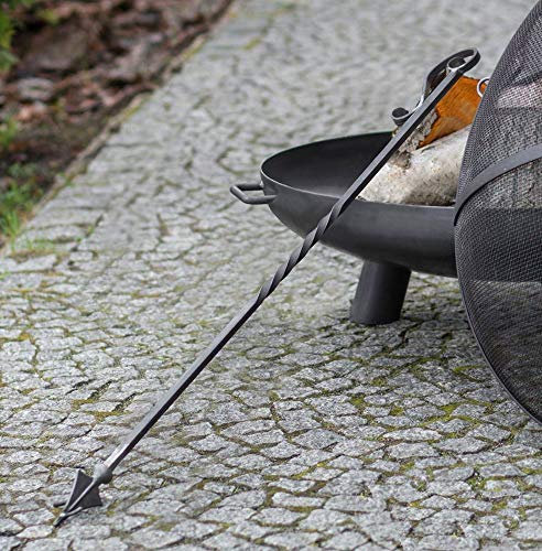 BlackOrange Schürhaken - Schüreisen - Feuerhaken - Glutschürhaken - Stochereisen: Modell S2