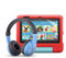 Fire 7 Kids tablet (32 GB, Red) + BuddyPhones (Blue) + NuPro transparent screen protector (2-pack)