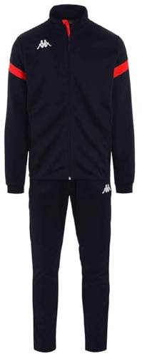 Kappa Dalcito Tuta da ginnastica, Blu / Rosso, XL Unisex - Adulto