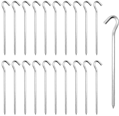Zeltheringe,Heringe Erdnägel Stabil,20 Stücke Metall zelthaken Häringe Zelt,Vorzelt Heringe Stabile Erdanker für Zelt,Aluminium Zeltheringe Zeltzubehör Heringe,Häringe Camping