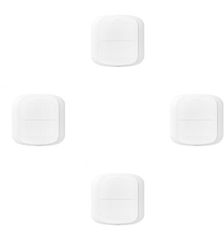 lmoikesz 4 Ensemble de Interrupteur Mural Intelligent Zigbee - Contrôle sans Fil pour domotique Interrupteur Portable Bouton Poussoir Interrupteur de scène Push Smart Home WiFi, WiFi 4Ensemble