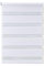 Apex Furnishings Zebra Day and Night Blinds Dual Layer Fabric Opaque & Translucent Easy Fit Zebra Blind for Windows and Door White Roller Blinds (114cm X 165cm)