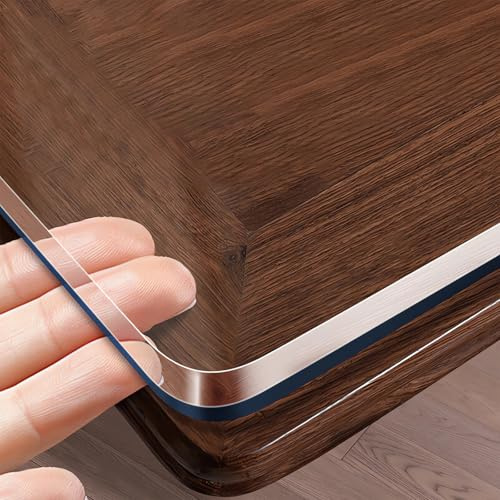 OTIGA Tovaglia Trasparente 2 mm Spessore-Tovaglie Rettangolare Impermeabile - Pellicola Tavolo Trasparente - Lavabile Protettiva Antimacchia Pellicola,Adatto per Tavolo in Legno30x35cm
