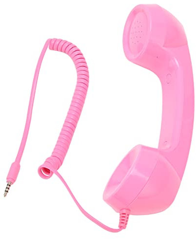Teléfono Retro, Teléfono Retro Teléfono Universal de 3,5 Mm Auricular Retro Adaptador de Teléfono Celular a Teléfono Fijo Micrófono para Teléfono Celular Auricular Clásico para