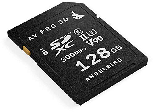 Angelbird Technologies AVP128SD Memoria Flash 128 GB SDXC Clase 10 UHS-II - Tarjeta de Memoria (128 GB, SDXC, Clase 10, UHS-II, 300 MB/s, Negro)