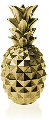 Candellana Ananas Paraffinkerze 75x75x153 mm - Gold Kerze Dekorativ - Kerzen Aesthetic 3D - Candles Aesthetic - Dekorative Kerzen Geschenk - Aesthetic Candle - Dekokerze - Candle Decoration
