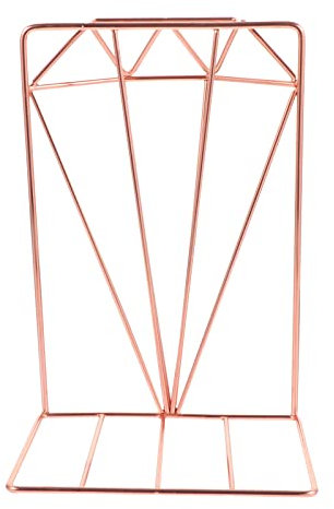 Zerodeko Iron Bookend Shelf Organizer Elegant Design for Home Office Sturdy Support for Books Magazines Files Modern Tabletop Storage for Tidy Spaces